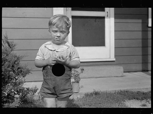 Child at the Tygart Valley Homestead during the 1930s