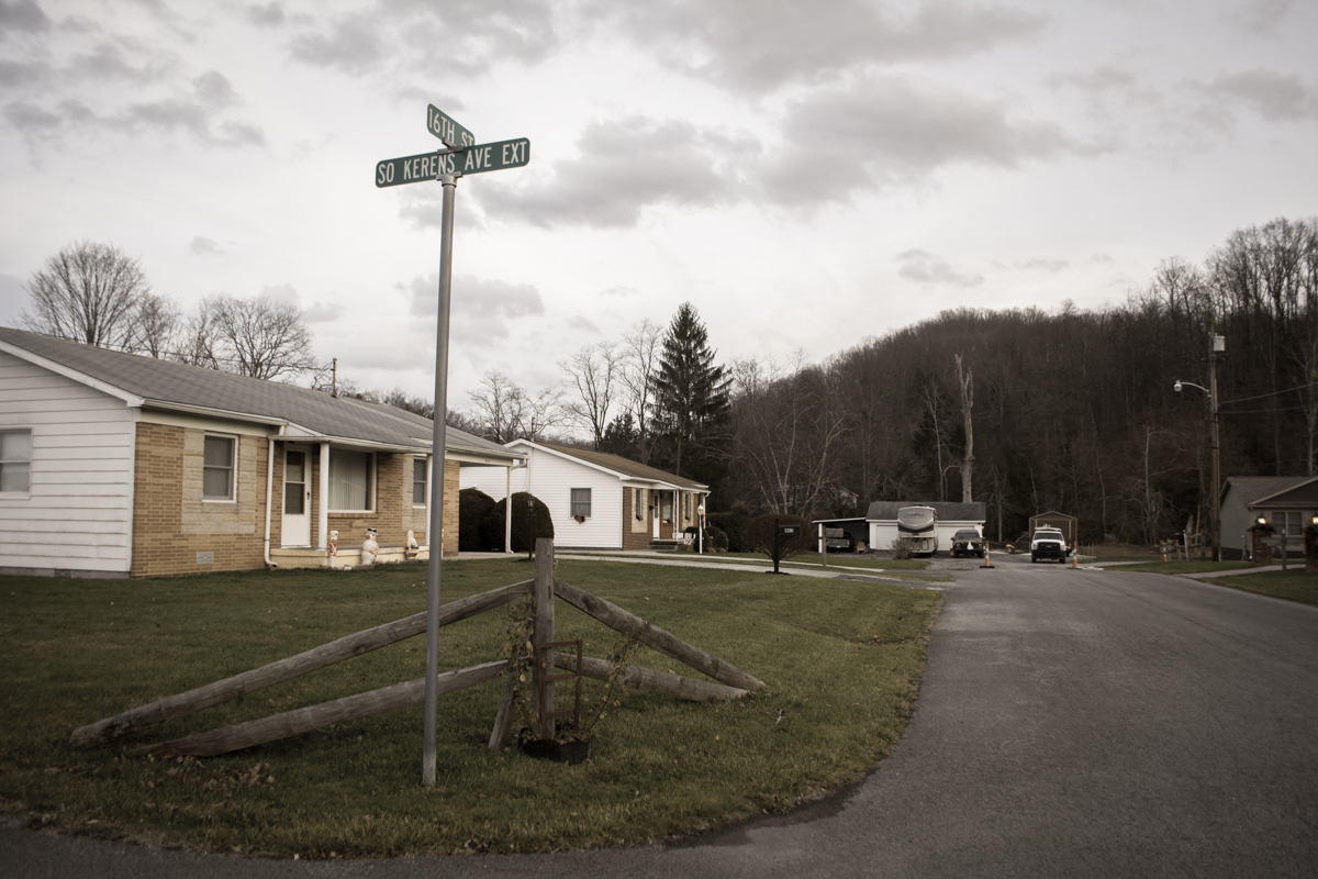 Approximate present day location of the Levi D. Ward Farmhouse. Photo by Andrew Carroll 