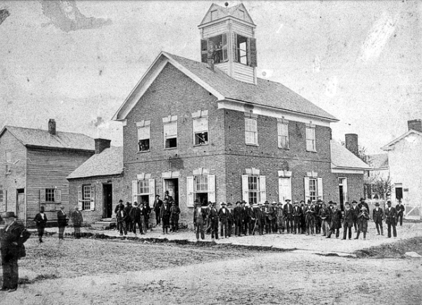 The Beverly Courthouse in the late 1800s. Credit: Historic Beverly. 