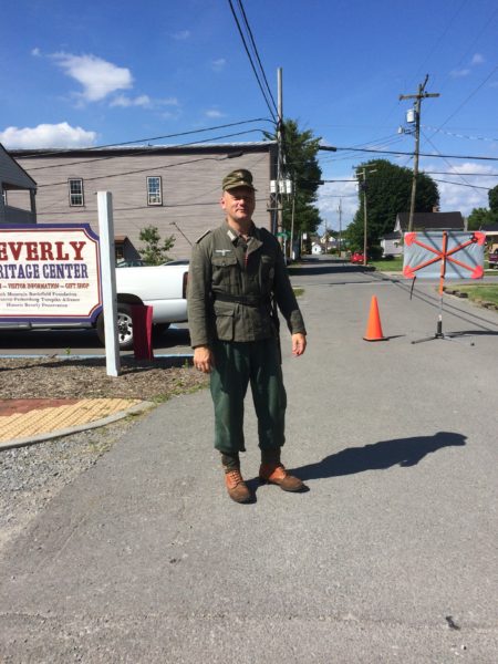 Barend in front of the Beverly Heritage Center