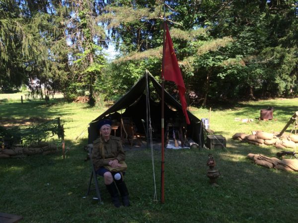 Linda at the Soviet camp