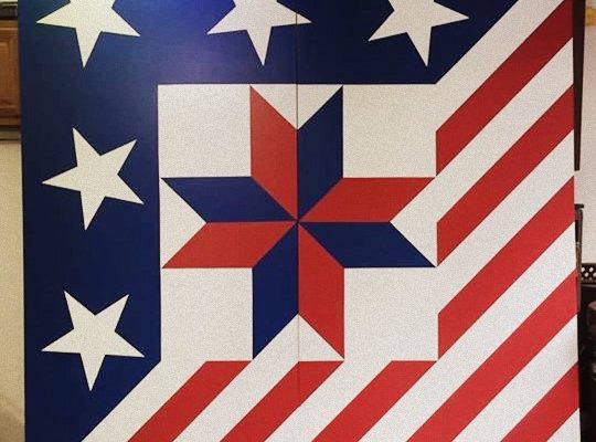 Barn Quilt Decorates Historic Randolph County Barn